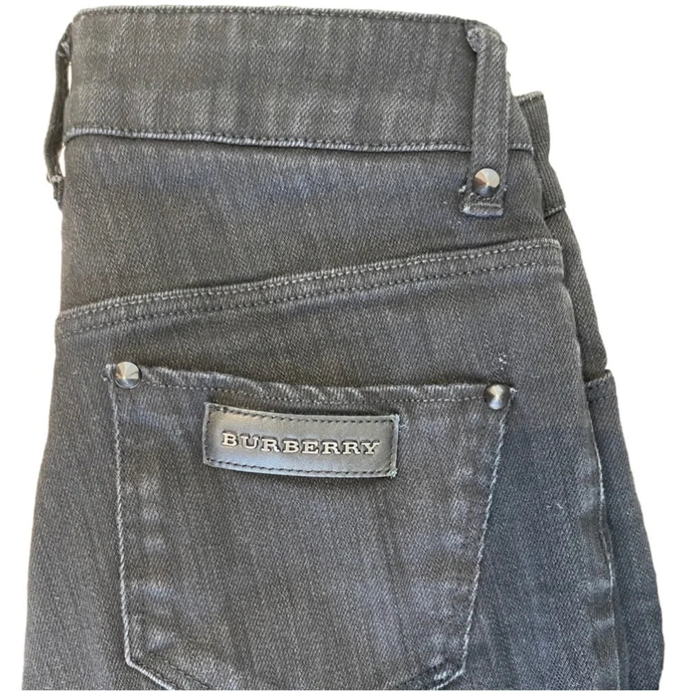 BURBERRY LONDON WOMAN BLACK DENIM WITH STUDDED DETAIL SZ 27 - Picture 5 of 11